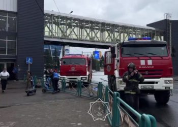 Пожар в торговом доме «Даниэль» тушили в Усть-Каменогорске